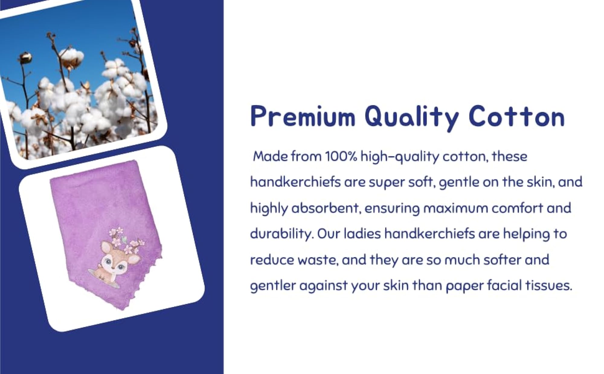 DIGITAL MART Soft Rubber Printed Face Towels Set of 6